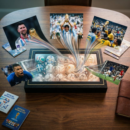 Exklusive Fußball-Miniaturen Sammlung in Vitrine