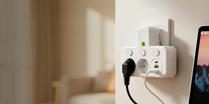 LumiPower Steckleiste™- mit USB & Nachtlicht
