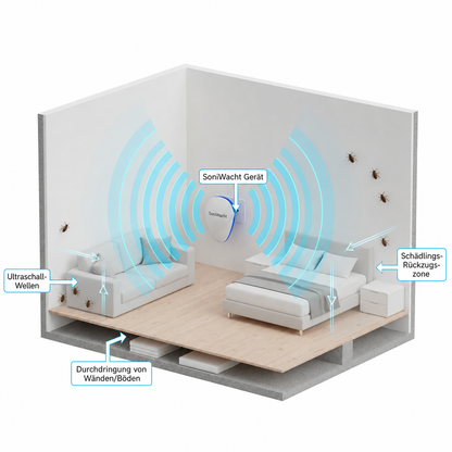 SoniWacht™ - Intelligenter Ultraschall Schädlingsvertreiber