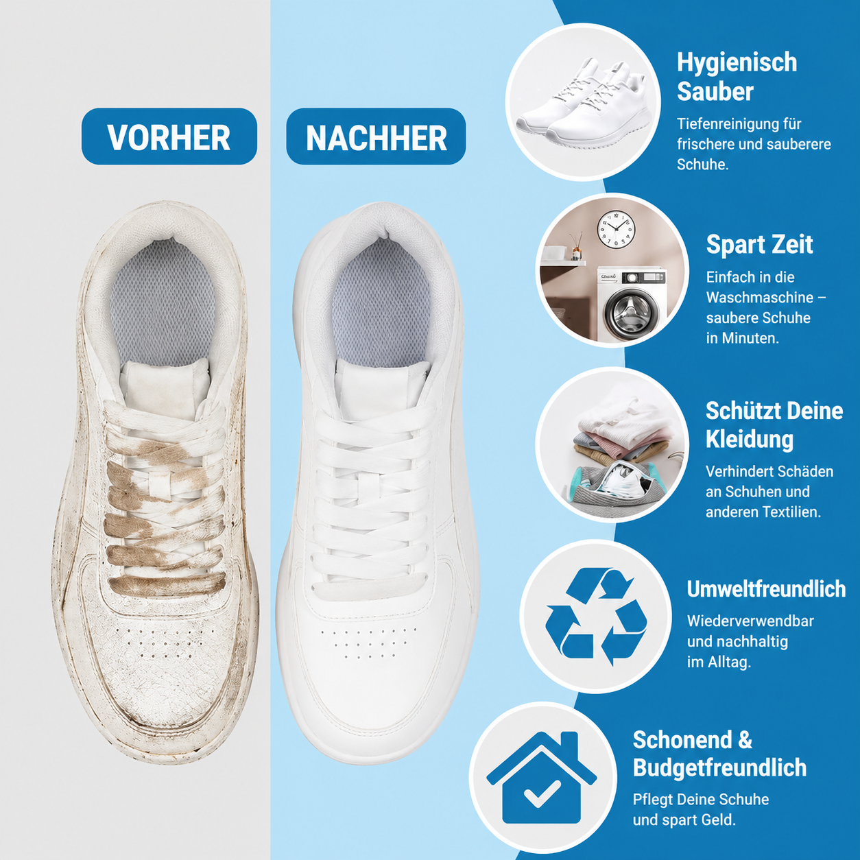 SneakerRetter™- Waschbeutel für Schuhe in der Waschmaschine