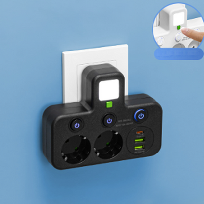 LumiPower Steckleiste™- mit USB & Nachtlicht