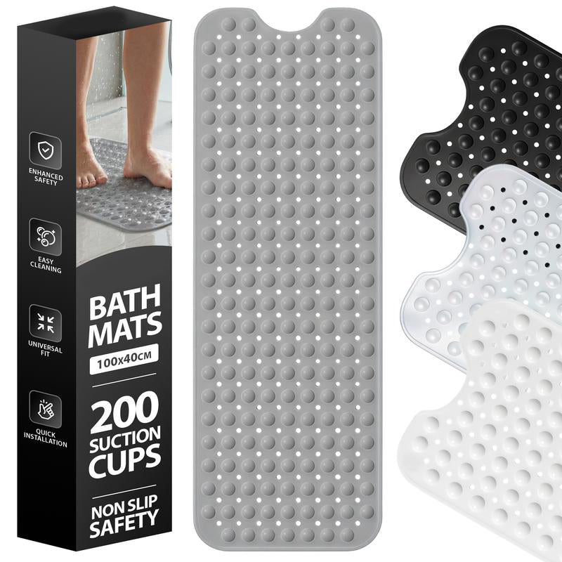Trittsicher Badematte™ 100 x 40CM  – Starke Saugnäpfe | 6 Farben