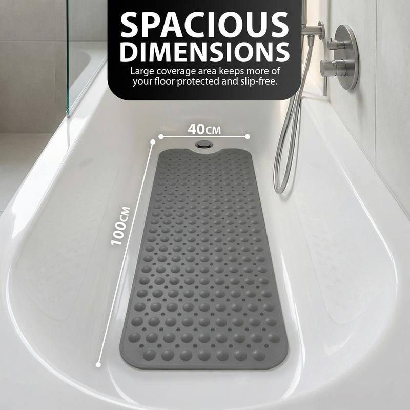 Trittsicher Badematte™ 100 x 40CM  – Starke Saugnäpfe | 6 Farben