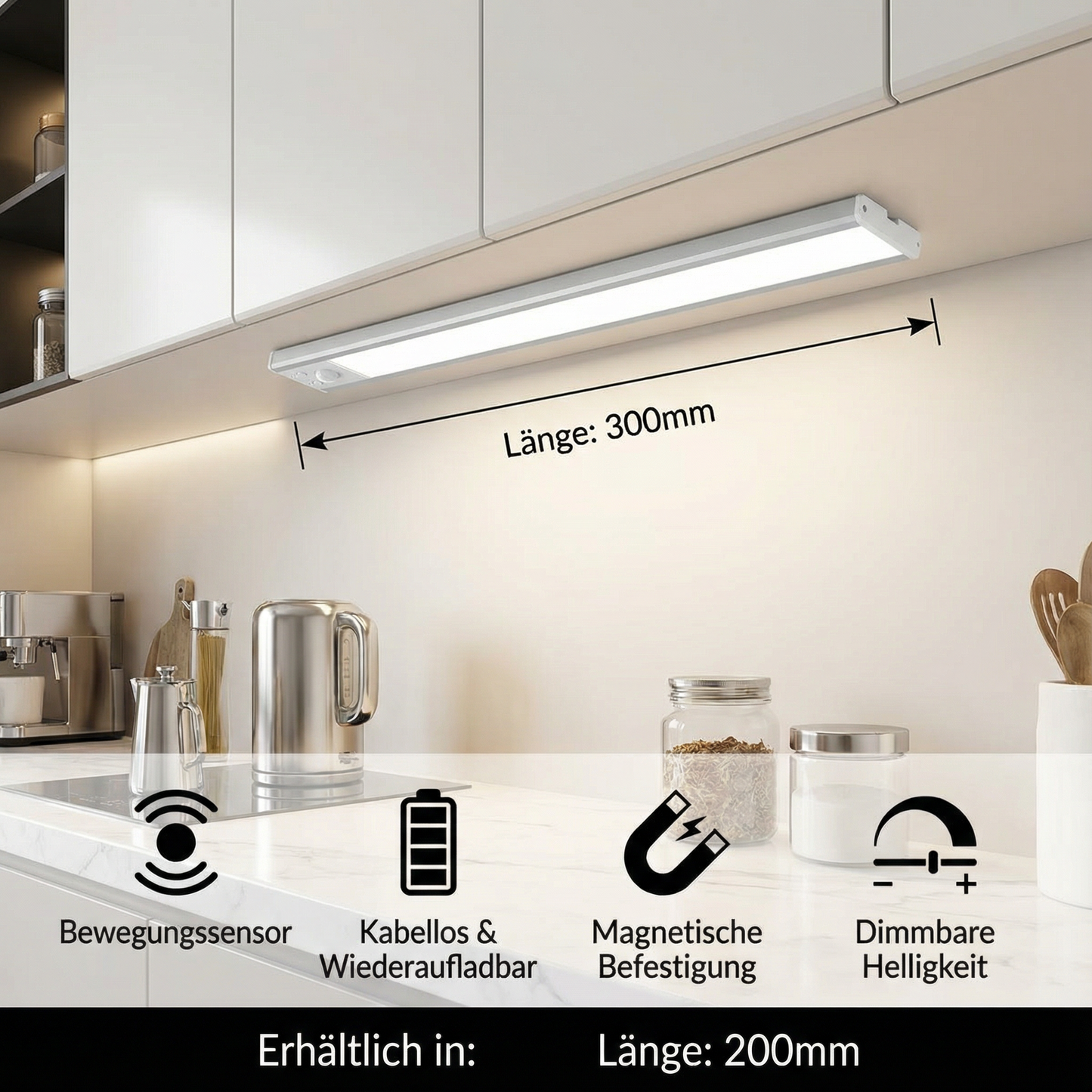 GlowSense™ Kabellose LED-Bewegungslampe